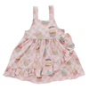 Robe d'été sans manches pour bébé fille, personnalisée, vente en gros, jupe à bretelles en coton et bambou de haute qualité, vêtements doux pour nourrissons