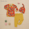 Pyjama à manches longues pour bébé, ensemble deux pièces unisexe en coton et bambou, vêtements de nuit, vente en gros, à la mode, automne