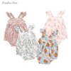 Soutien personnalisation Ins bébé filles bretelles Style bambou coton sans manches meilleure barboteuse d'été de l'usine