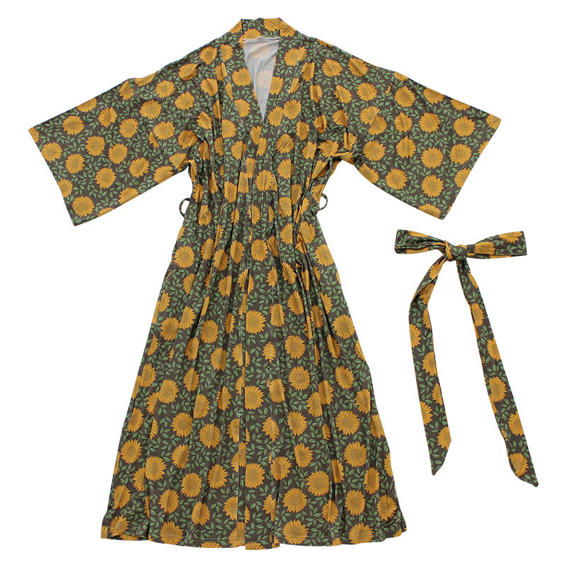 Nouveau design femmes filles OEM imprimé couleur unie chemise de nuit d'été style causal 95% viscose de bambou et 5% tissu spandex pyjama robe