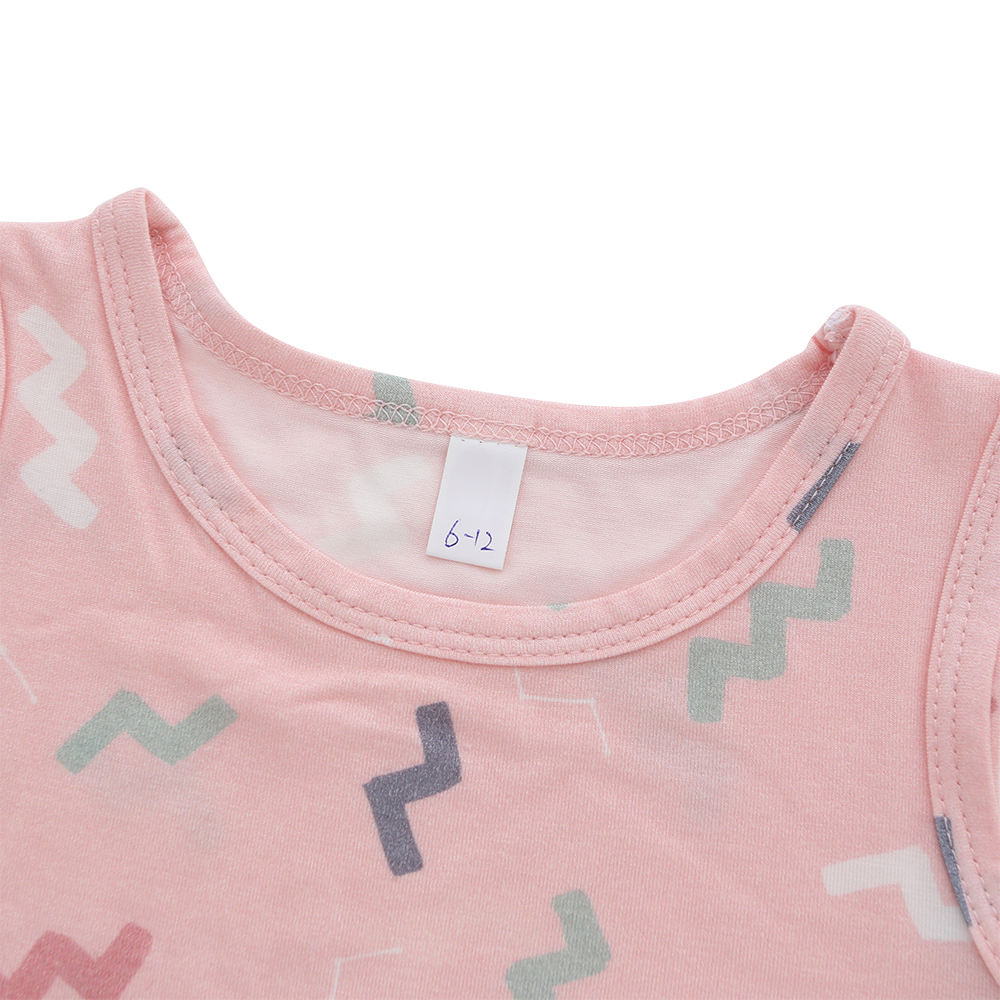 Ensemble de vêtements respirants en tissu bambou 100% coton personnalisé, costume d'été unisexe sans manches pour bébé, offre spéciale, vente en gros