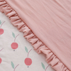 Couvertures à motif de cerise pour bébé en coton de bambou doux imprimé double face en gros personnalisé OEM accepté couverture de bébé de haute qualité